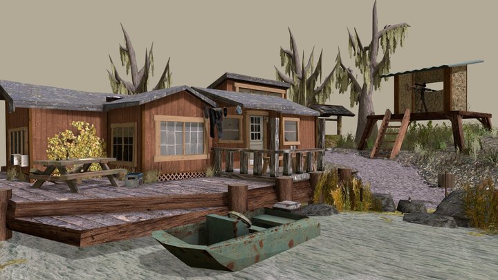 DAE Diorama - Forest Loner 3D Model