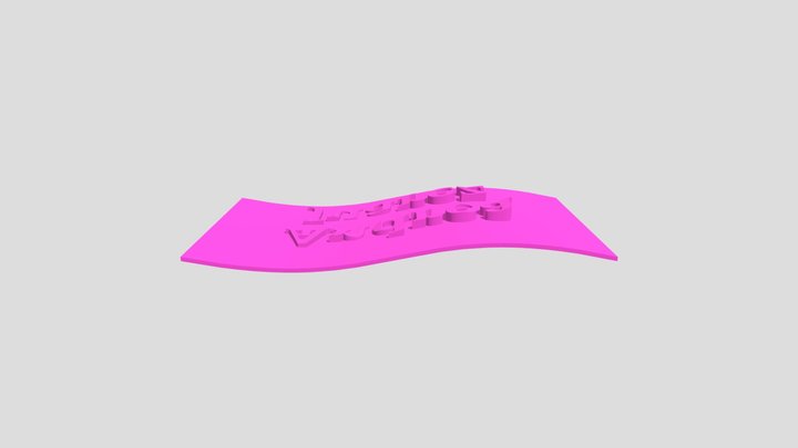 Texto Curvado 3D Model