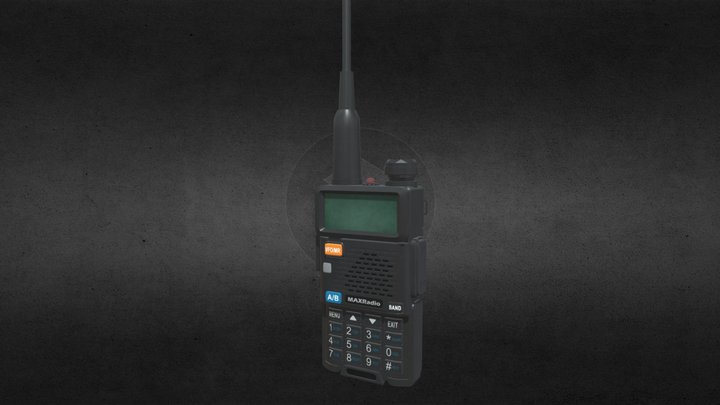 Walkie-Talkie Baofeng MAXRadio 3D Model