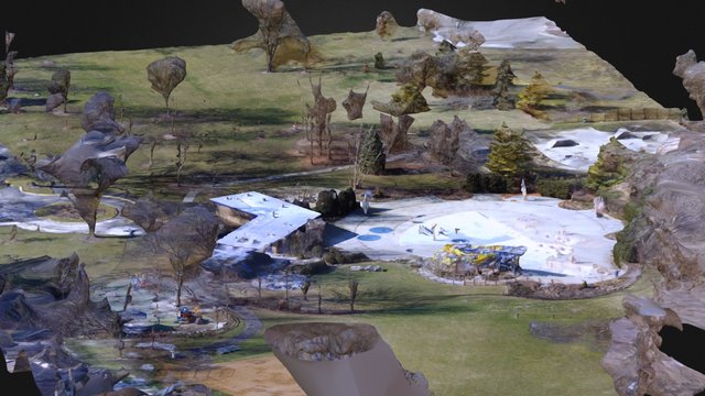 York Common Park 3D Model