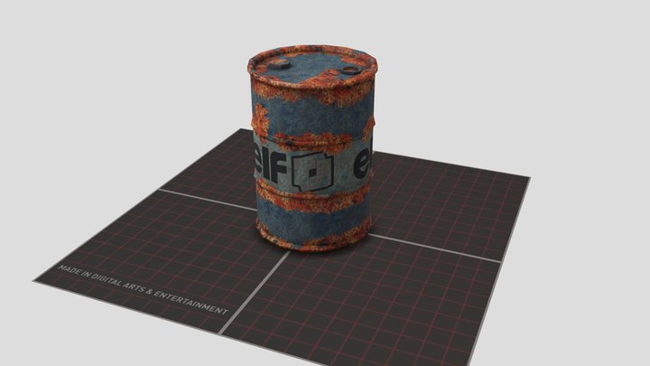 prop_Barrel 3D Model