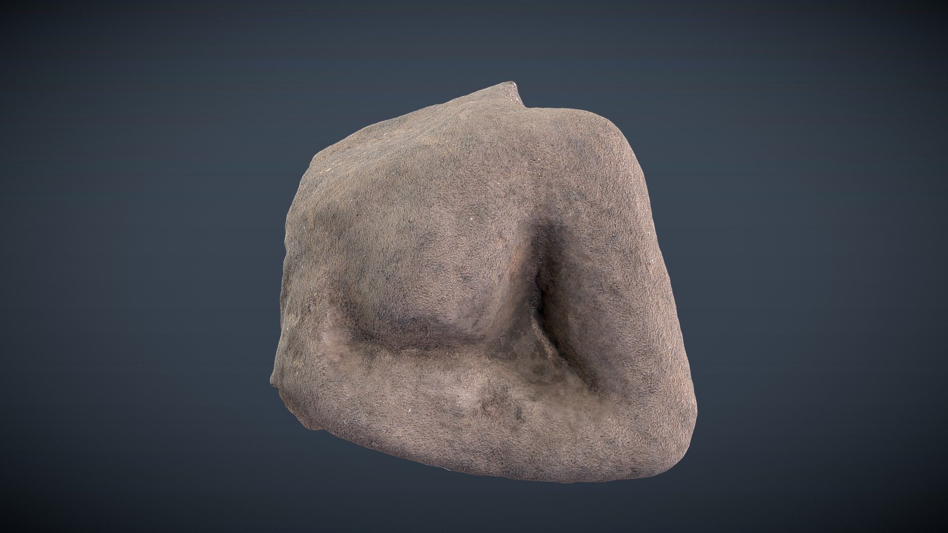 angkorian sandstone torso