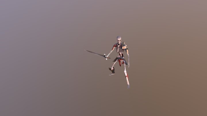 Skelet Warrior 3D Model