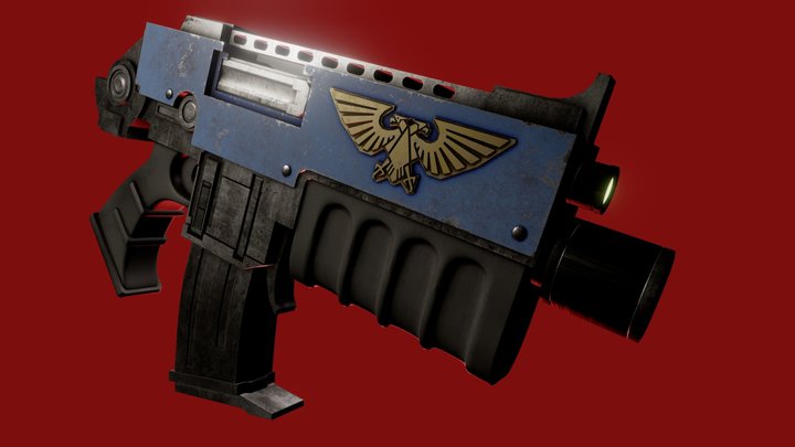 Boltgun 3D Model