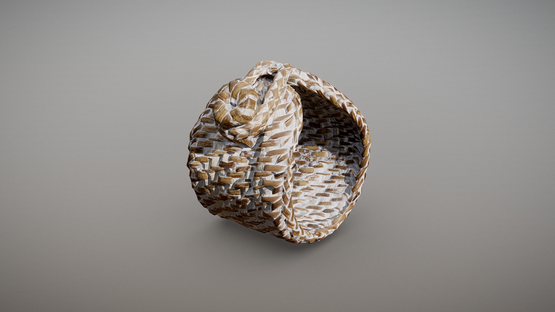 3D model Tava Rattan Napkin Ring (Natural) - This is a 3D model of the Tava Rattan Napkin Ring (Natural). The 3D model is about a close-up of a shell.