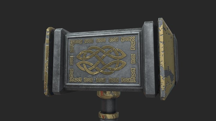Battle Hammer [Download/Game-ready] 3D Model