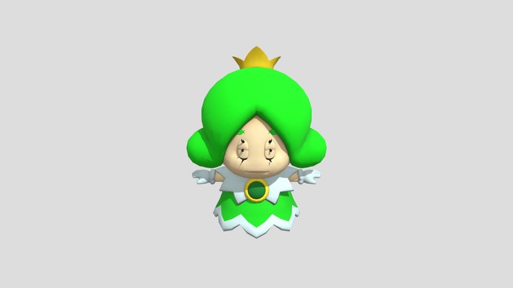 Wii U - Mario Tennis Ultra Smash - Green Sprixie 3D Model