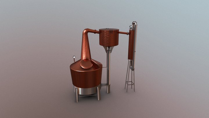 Distillery machine 3D Model