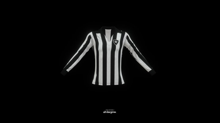 Botafogo 1962 - Camisa Titular 3D Model