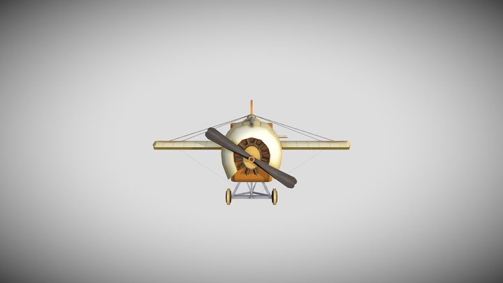 Game Art Plane - Flying Circus 3D Model
