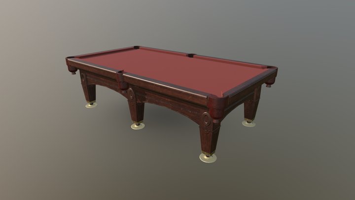 Pool table 3D Model