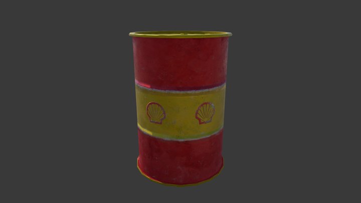 Barrel Mesh&Tex 3D Model