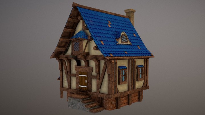 Cottage house 3D Model