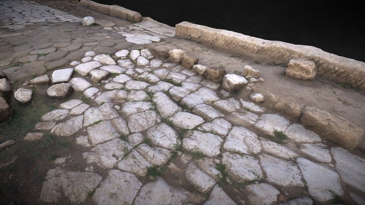 Ancient roman road for Metateca Project 3D Model