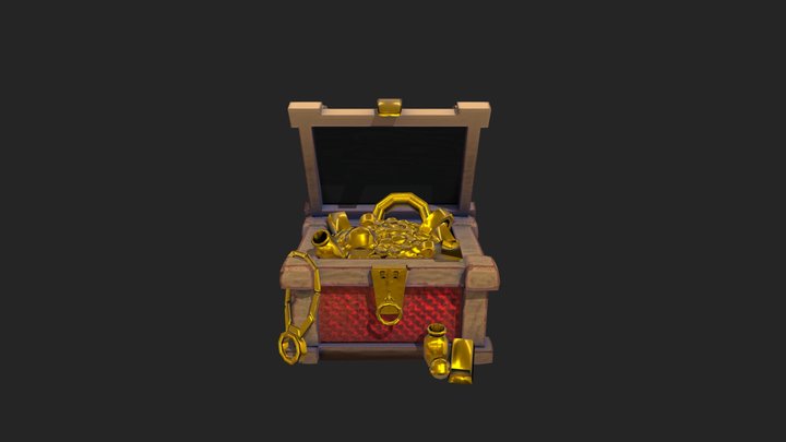 Treasure Chest 3D Model