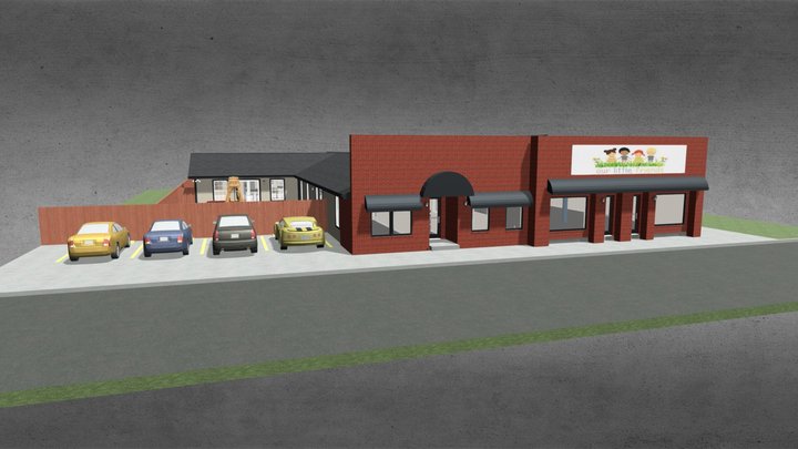 Existing Building to Daycare Buildout 3D Model