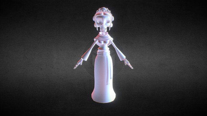 Calaca Frida 3D Model