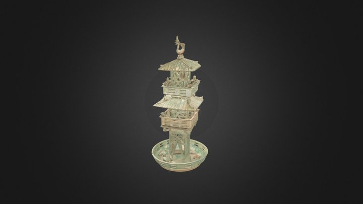 緑釉水榭（りょくゆうすいしゃ）【AR用】 3D Model