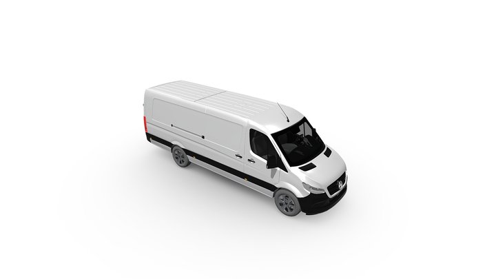Mercedes-Benz Sprinter Cargo Van H1 L4 (2024) 3D Model