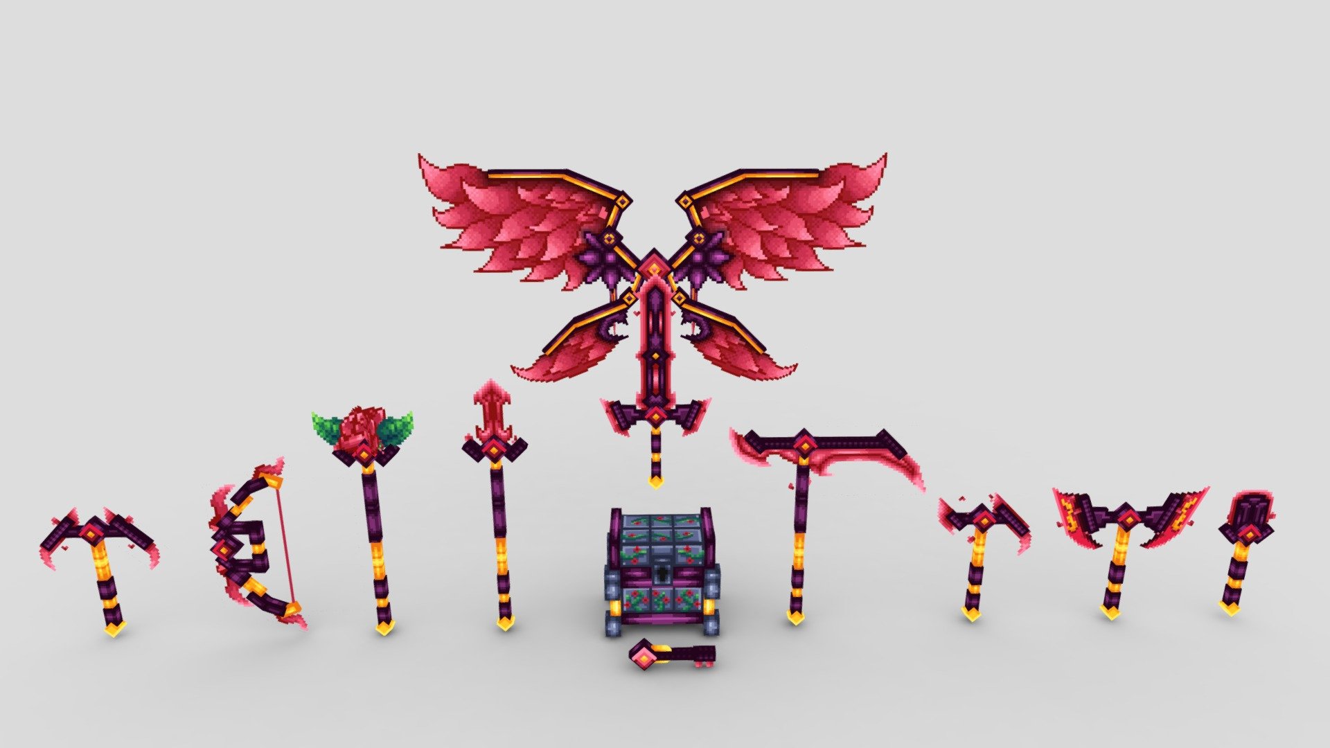Rose Set - Buy Royalty Free 3D model by EliteCreatures [69237b2 ...