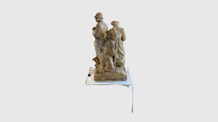 Sousoší “Legie za hranicemi” 3D Model