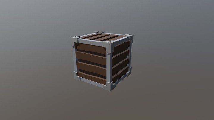 Lowpoly Box 3D Model