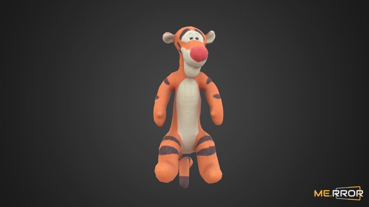 [Game-Ready] Disney Winnie the Pooh Tigger Doll 3D Model