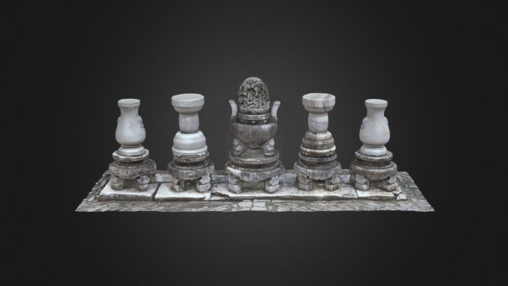 石五供 3D Model