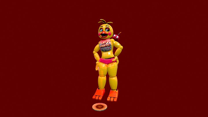 my fnaf ar fixed toy chica 3D Model