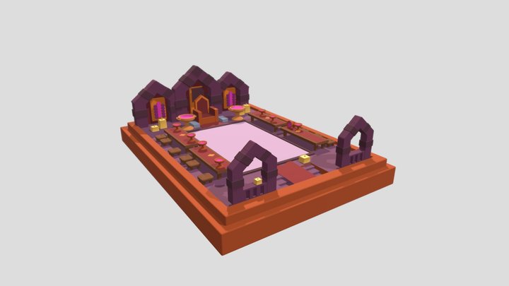 Lowpoly Dungeon 3D Model