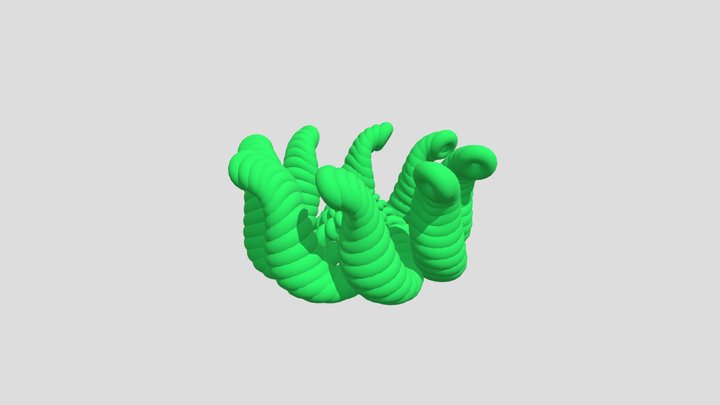 Fibonacci Growth 01 3D Model