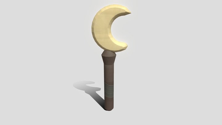 Moon Staff 3D Model