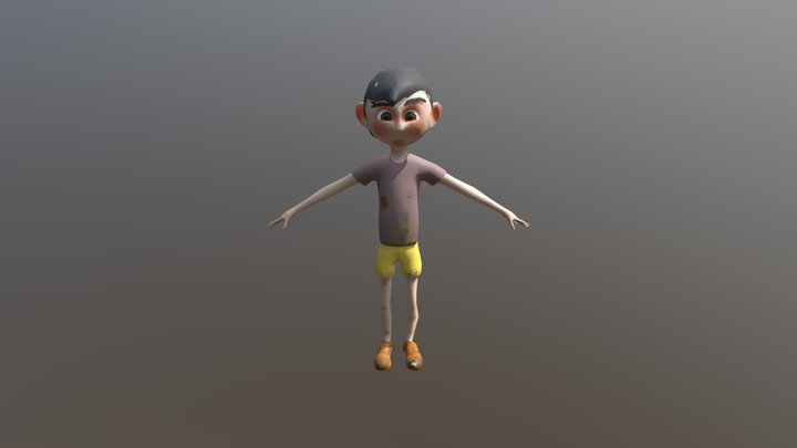 Homeless Hobo 3D Model