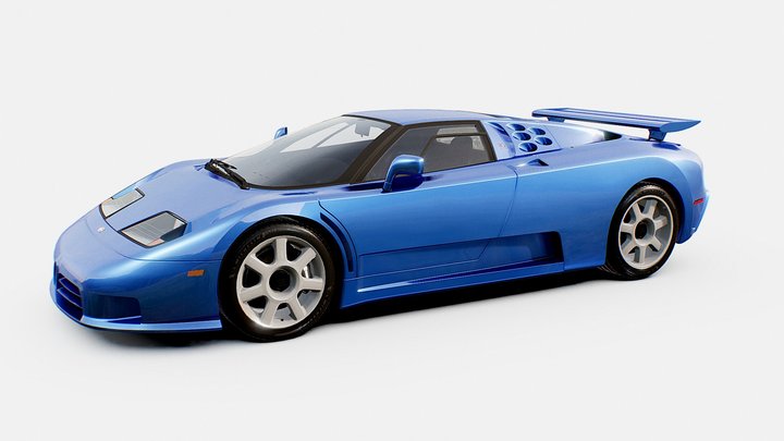 Bugatti EB110 1992 | www.vecarz.com – Modelo 3D gratuito STL