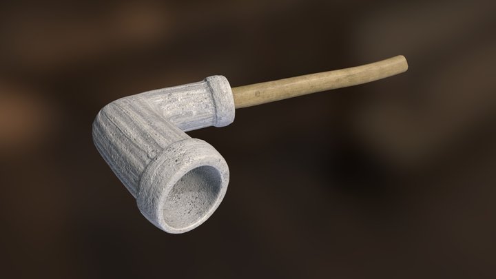 Hidden Town in 3D - Smoking Pipe 3D Model