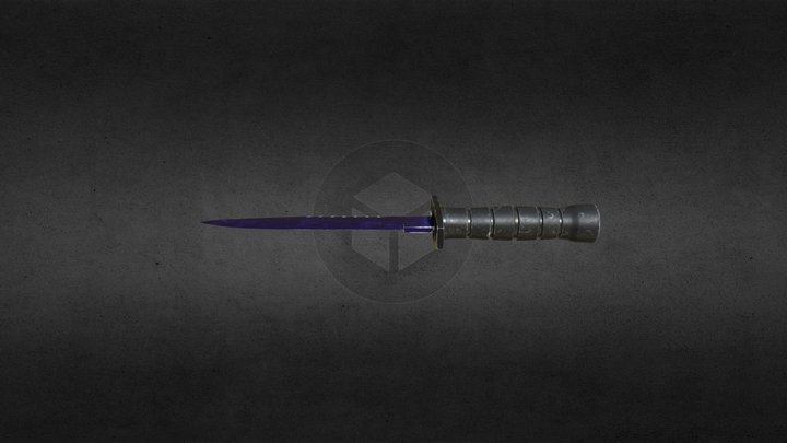 M9 Bayonet blue 3D Model