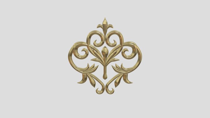 Baroque Ornament 3D Model