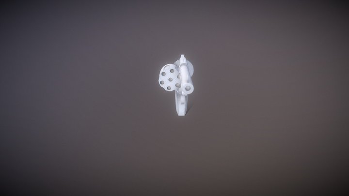 Sixshooter Pistol 3D Model