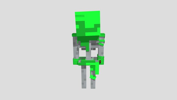Green ninja 3D Model