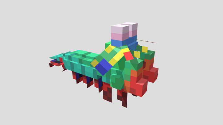Peacock Mantis Shrimp 3D Model