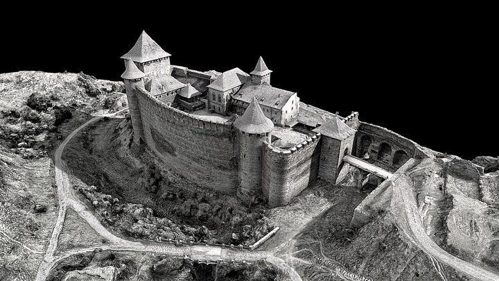 Khotyn Fortress 3D Model