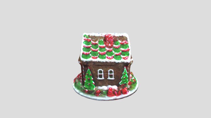 Christmas Gingerbread House 3D Model