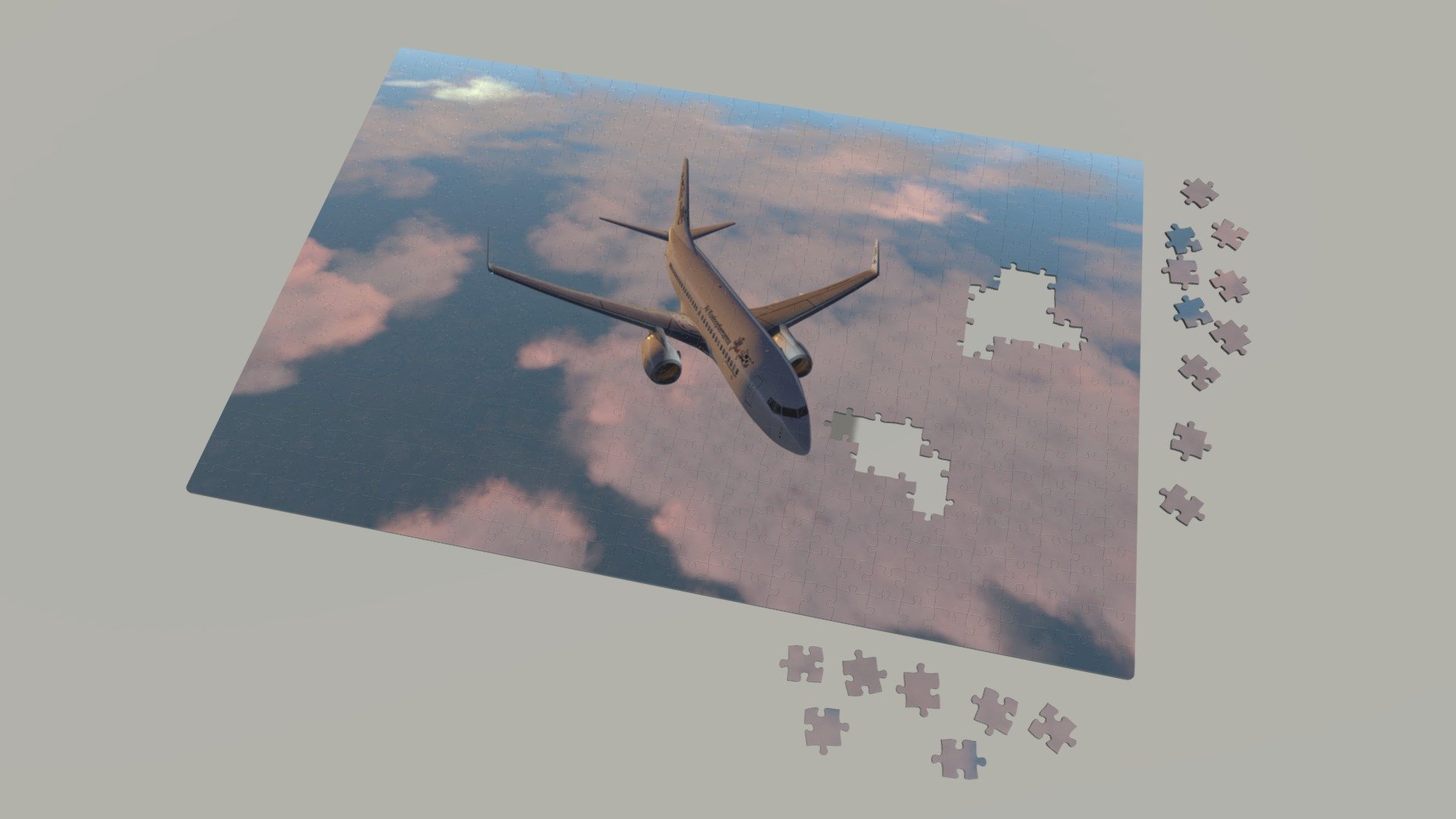 Puzzle Scene — Sketchfab embed 3D viewer