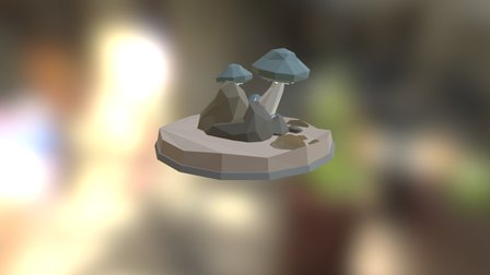Glowing mushroom 3D Model