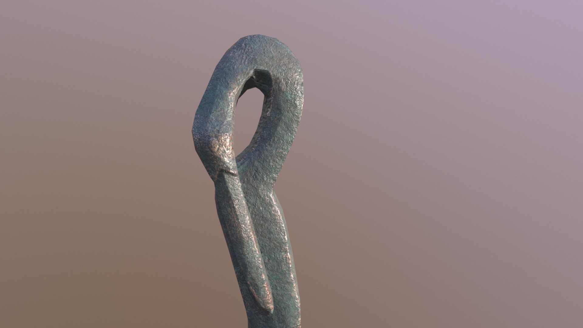 3D model Bronze - This is a 3D model of the Bronze. The 3D model is about a close-up of a metal object.