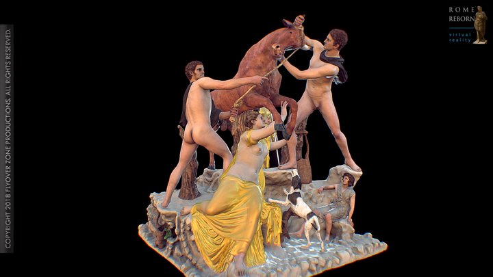 3D rendering of Farnese Bull (restoration)