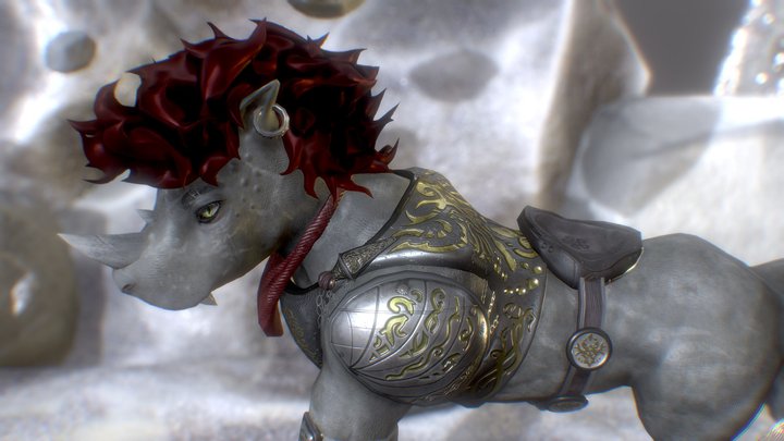 Caterhino - The Fledged Hybrid Guardian 3D Model