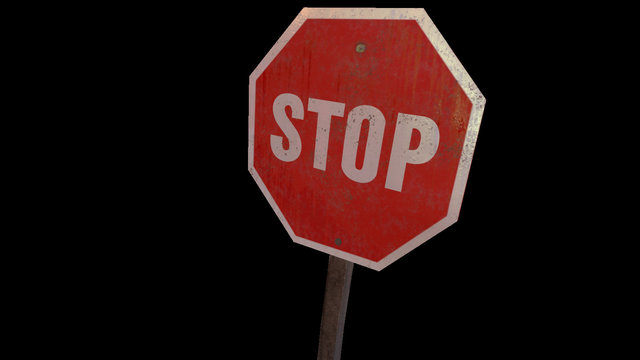 Stop Sign 3D Model