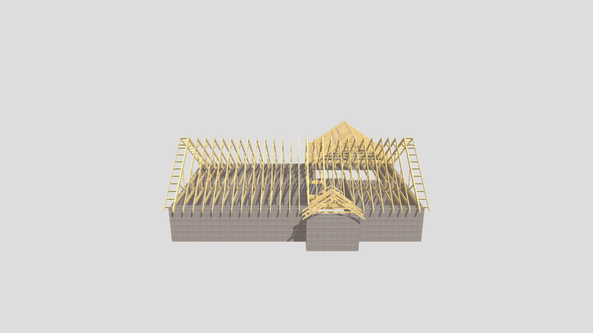 L Daly Attic Truss Roof