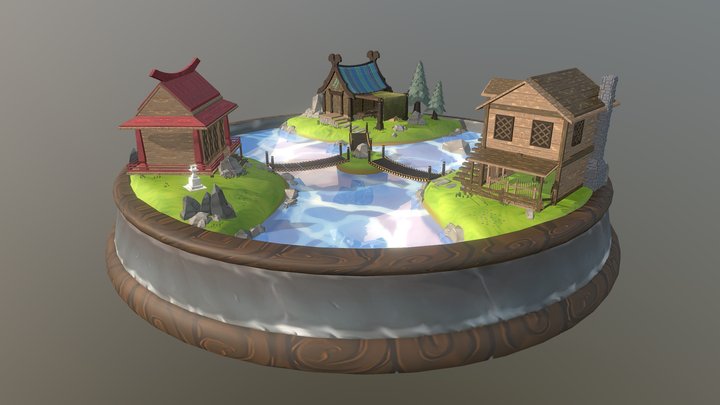 House Diorama 3D Model
